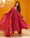 Timeless Embroidered Rayon Anarkali Ensemble