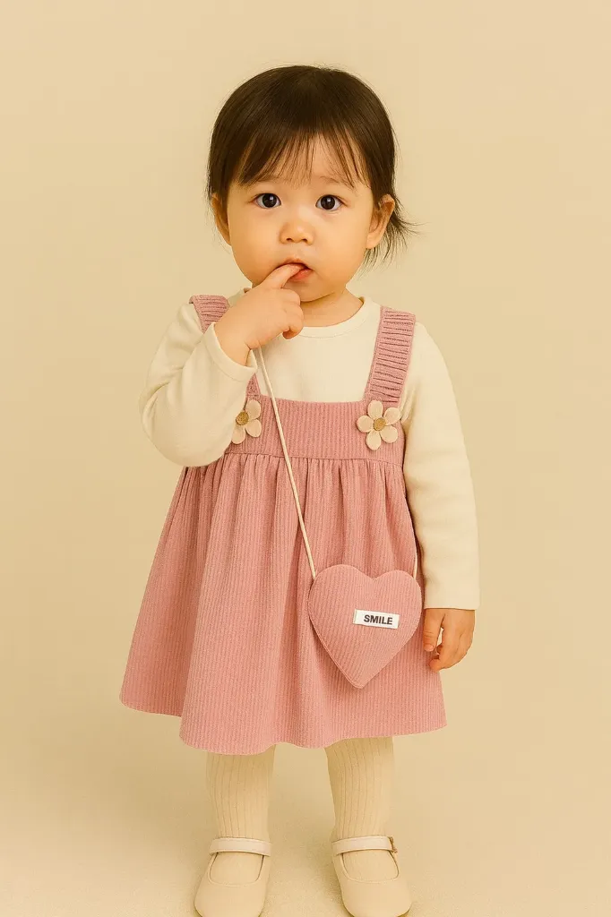 Cute & Comfortable Cotton Pinafore Dress for Girls | 3–5 Years (3-4 Years)